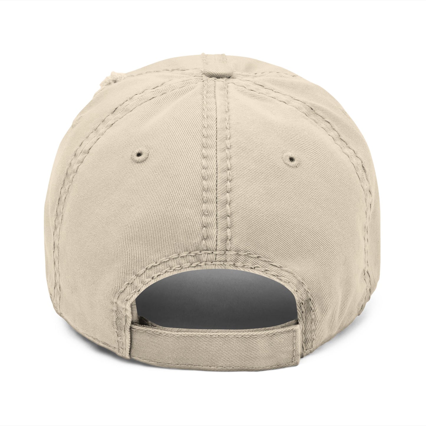 Distressed Pinyon Pictures Khaki Baseball Cap