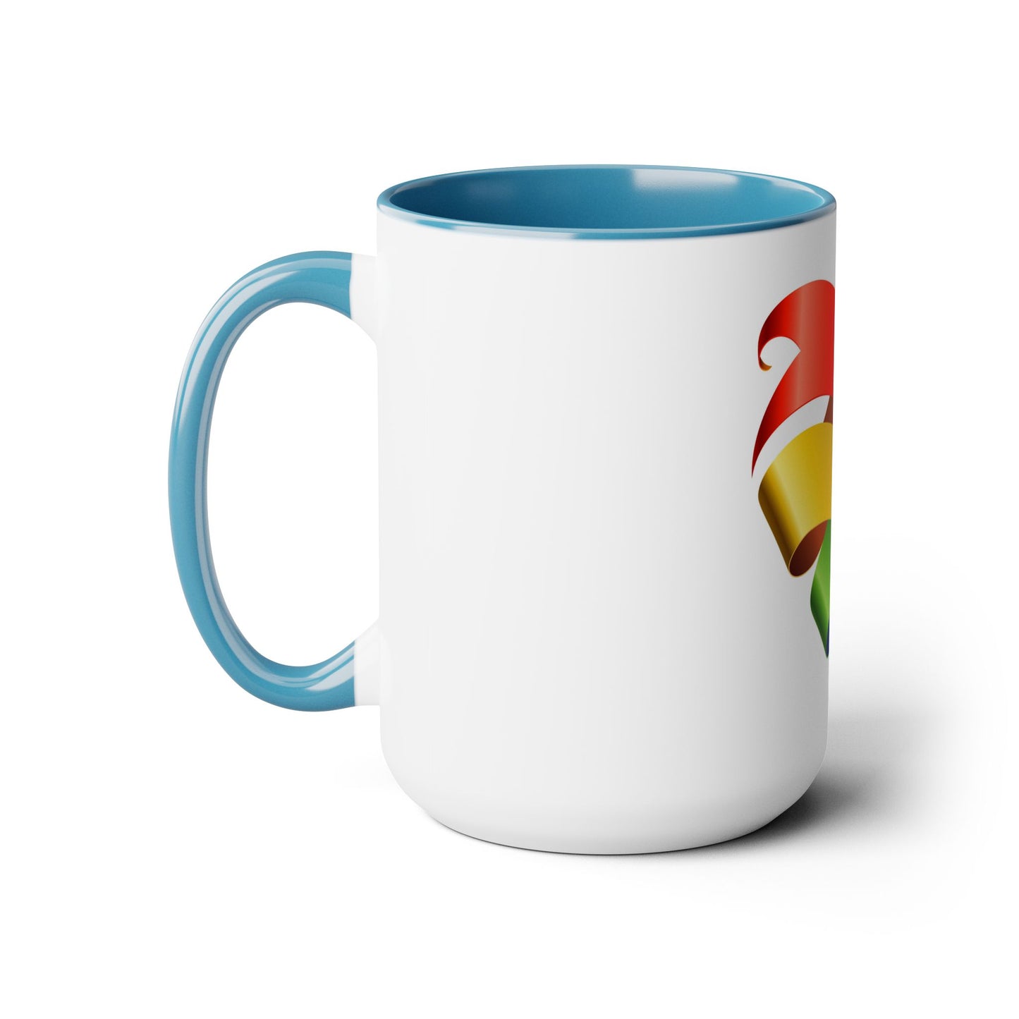 PRIDE Heart Accent Mug, 15oz