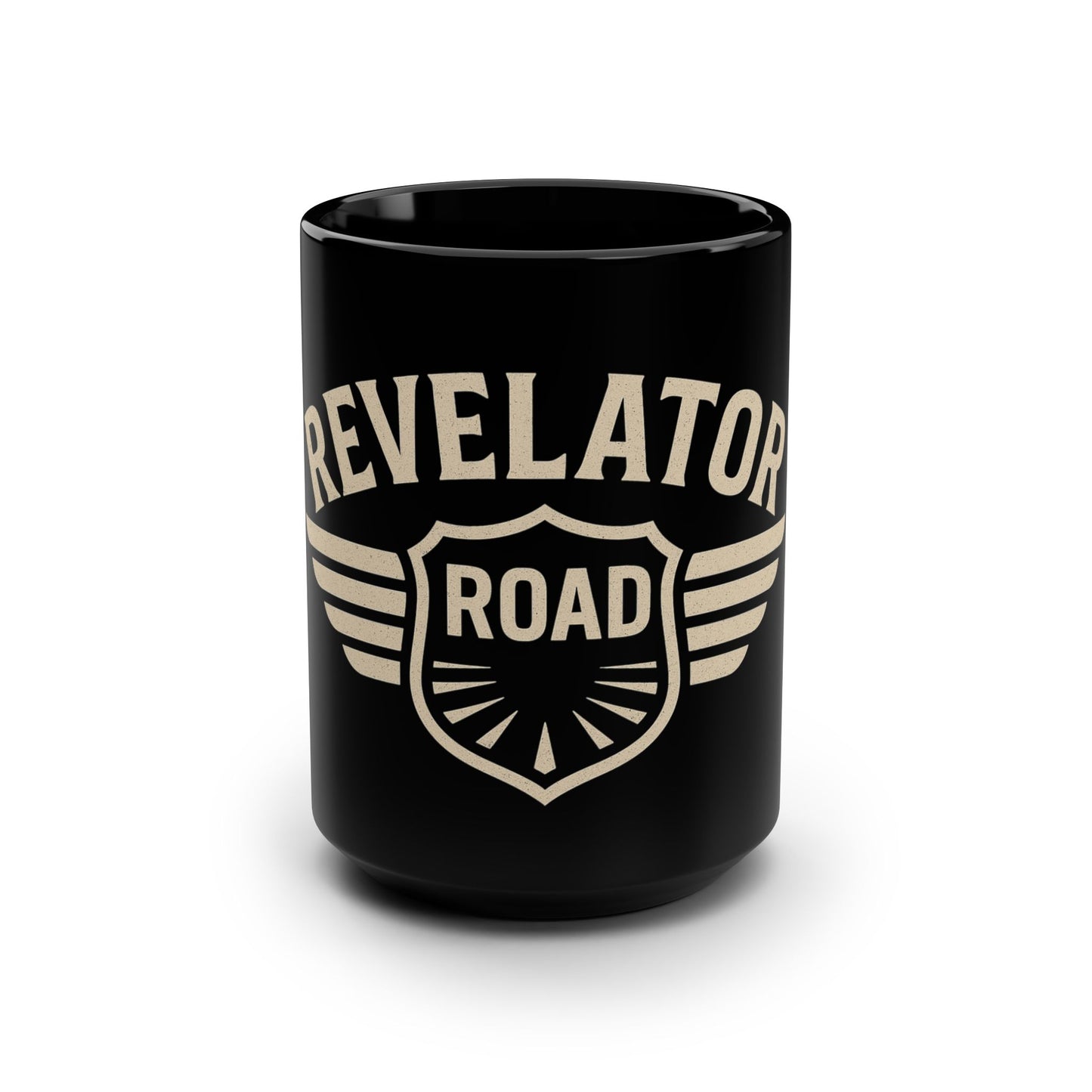Revelator Road 15oz Black Mug