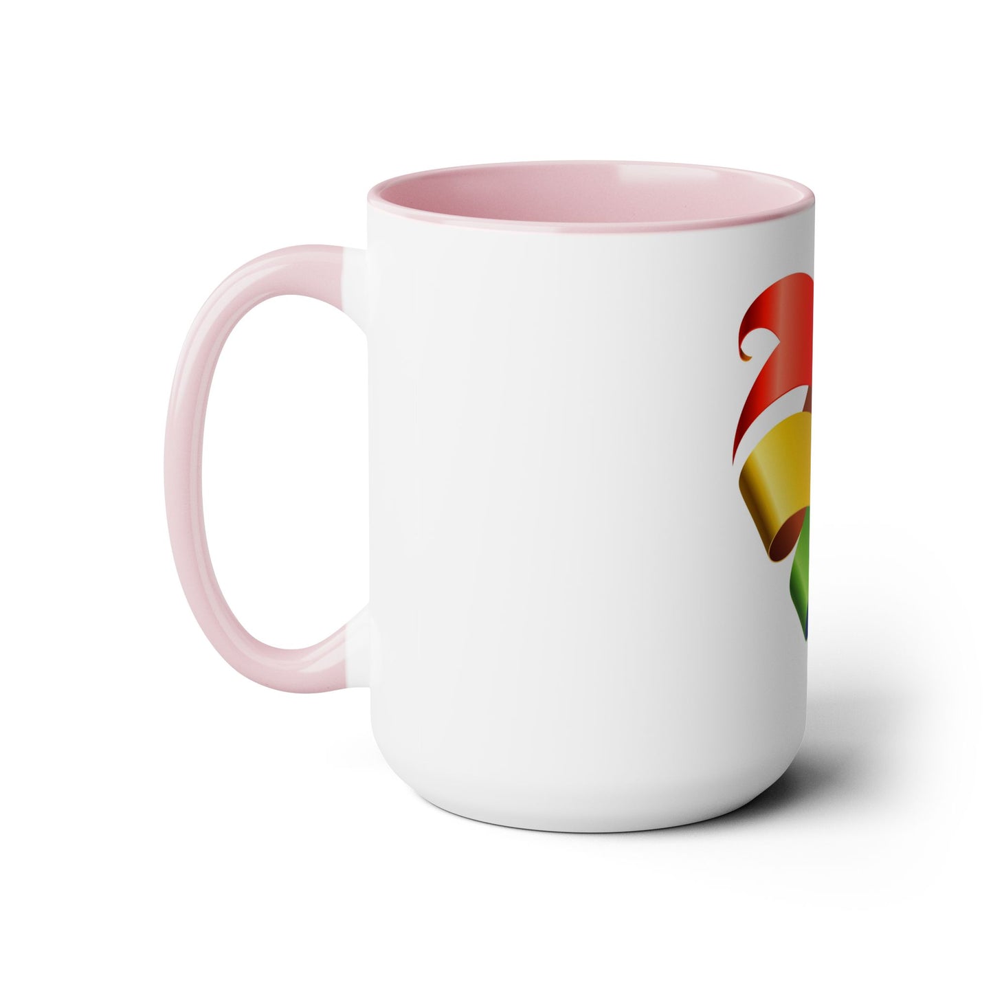 PRIDE Heart Accent Mug, 15oz