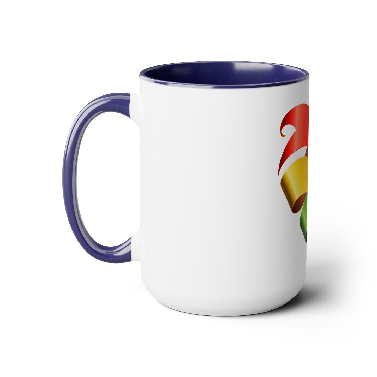 PRIDE Heart Accent Mug, 15oz