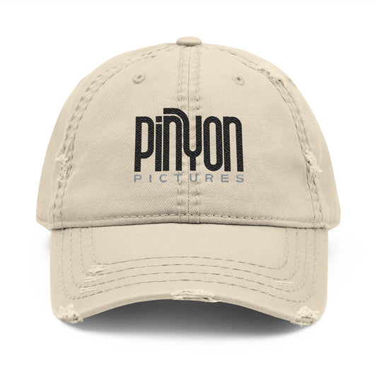 Distressed Pinyon Pictures Khaki Baseball Cap