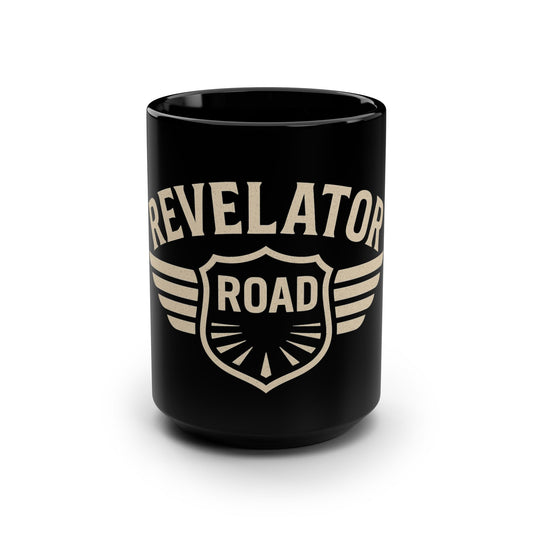 Revelator Road 15oz Black Mug